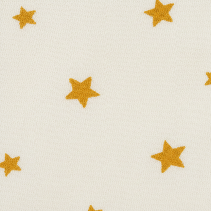 Couverture d'emaillotage motif etoile Dorée |100%coton pur