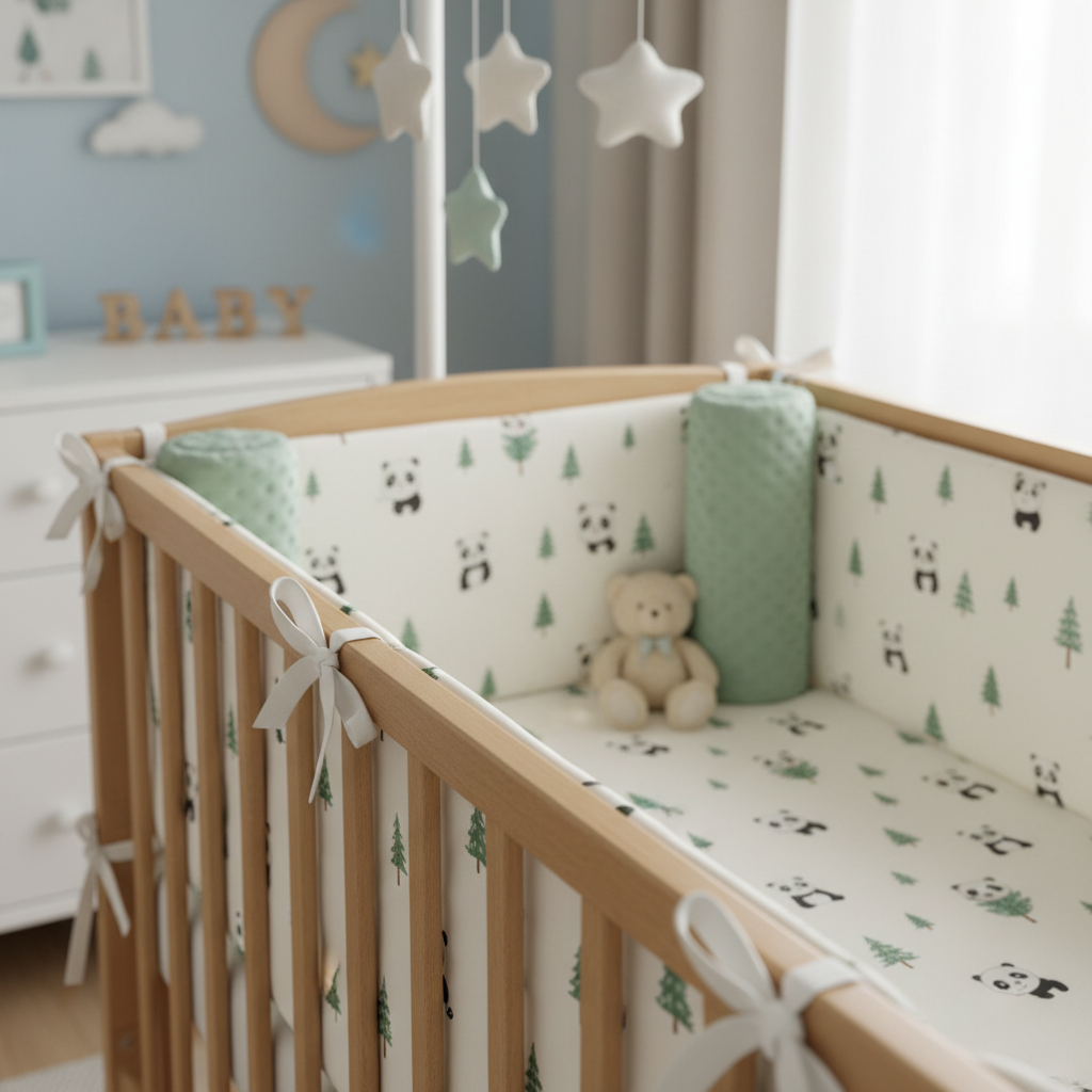 tour de lit panda chambre garcon