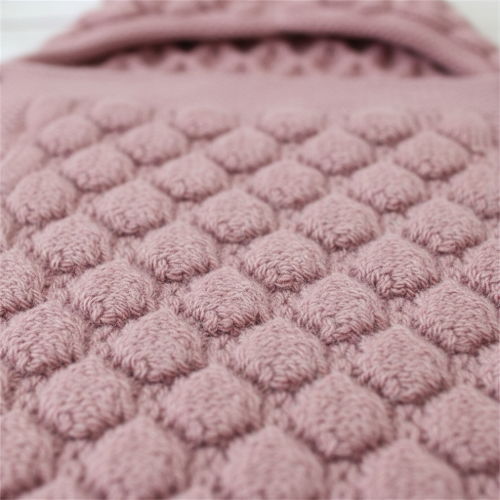Nid d'ange bebe fille tricoté | rose motif Petit Renard